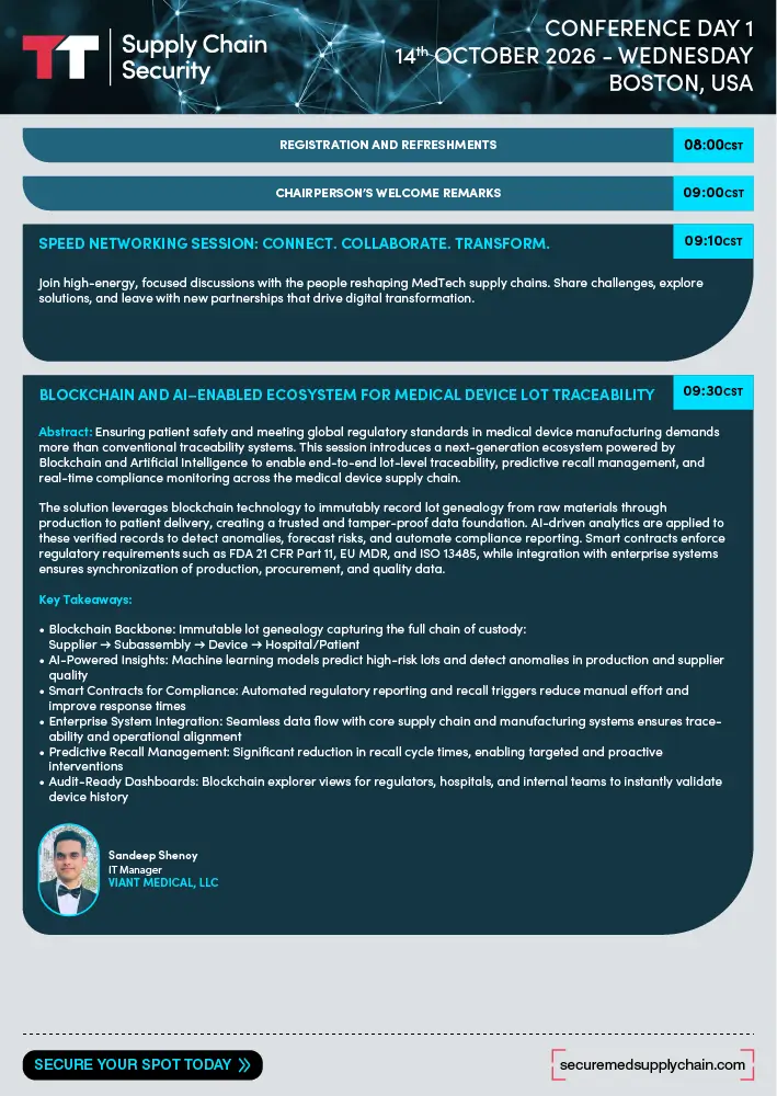 Supply-Chain-Security-for-Medical-Devices-Agenda-Page